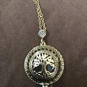 Tree of life magnifying glass pendant